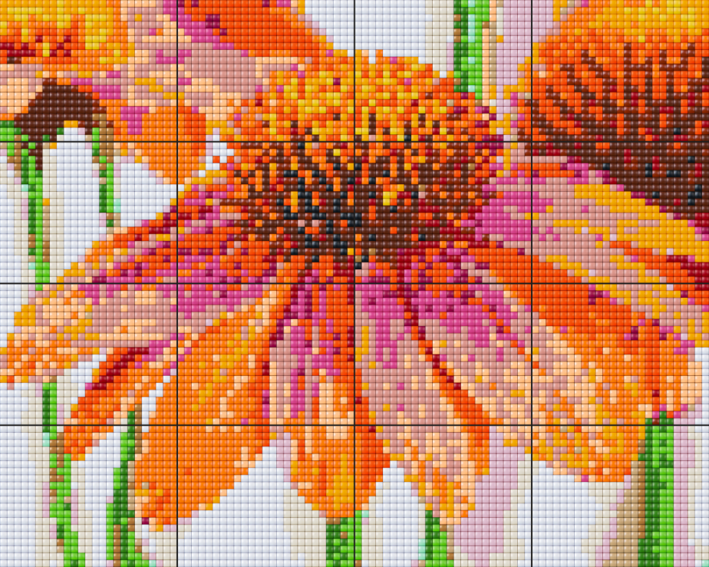 Pixelhobby XL BIG Set - Blumen