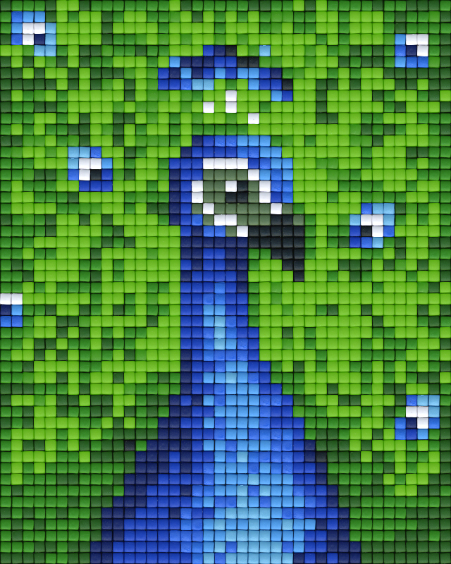 Pixel Klassik Set - Pfau