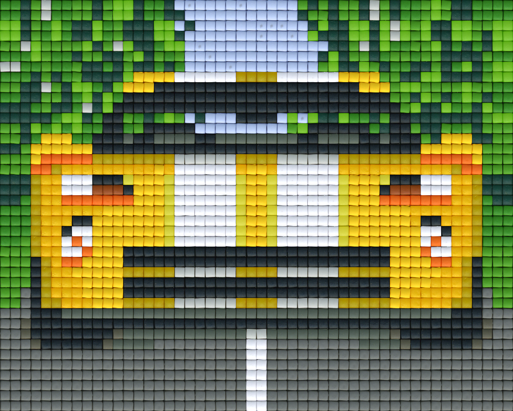 Pixel Klassik Set - gelbes Rennauto
