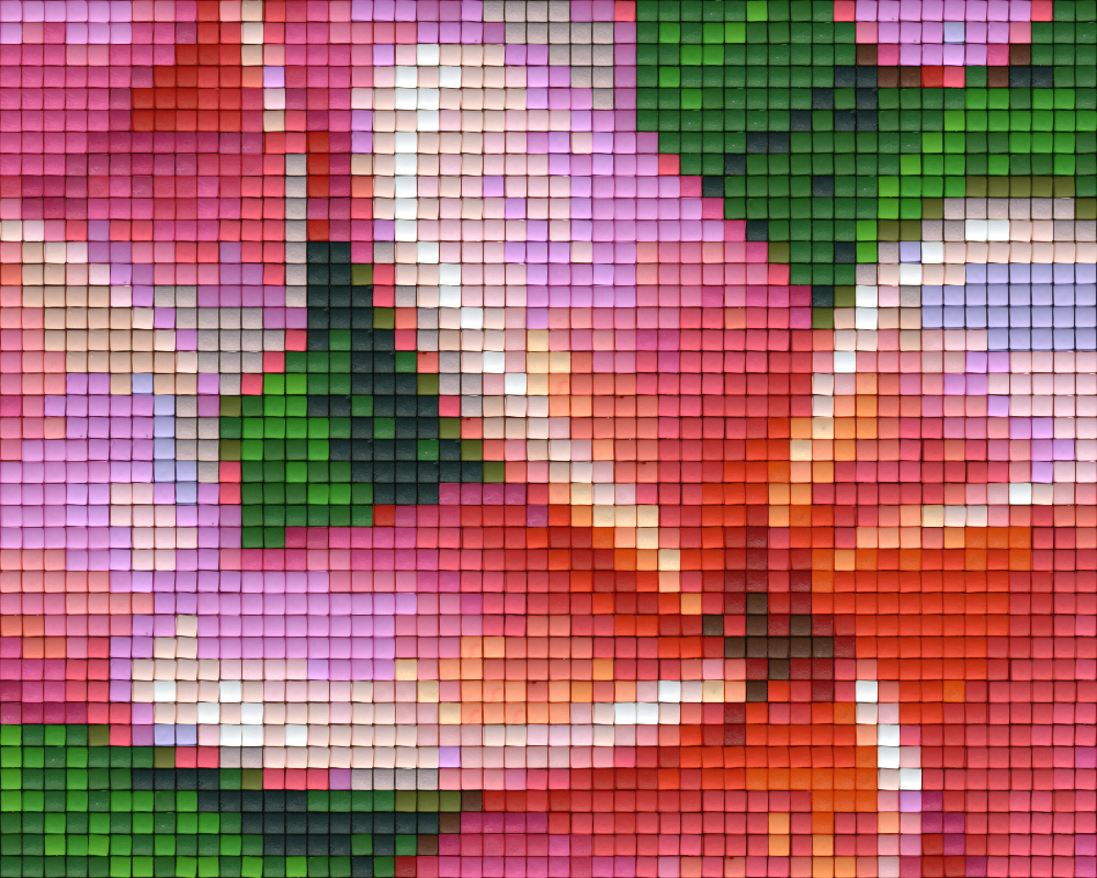 Pixel hobby classic template - pink frangipani