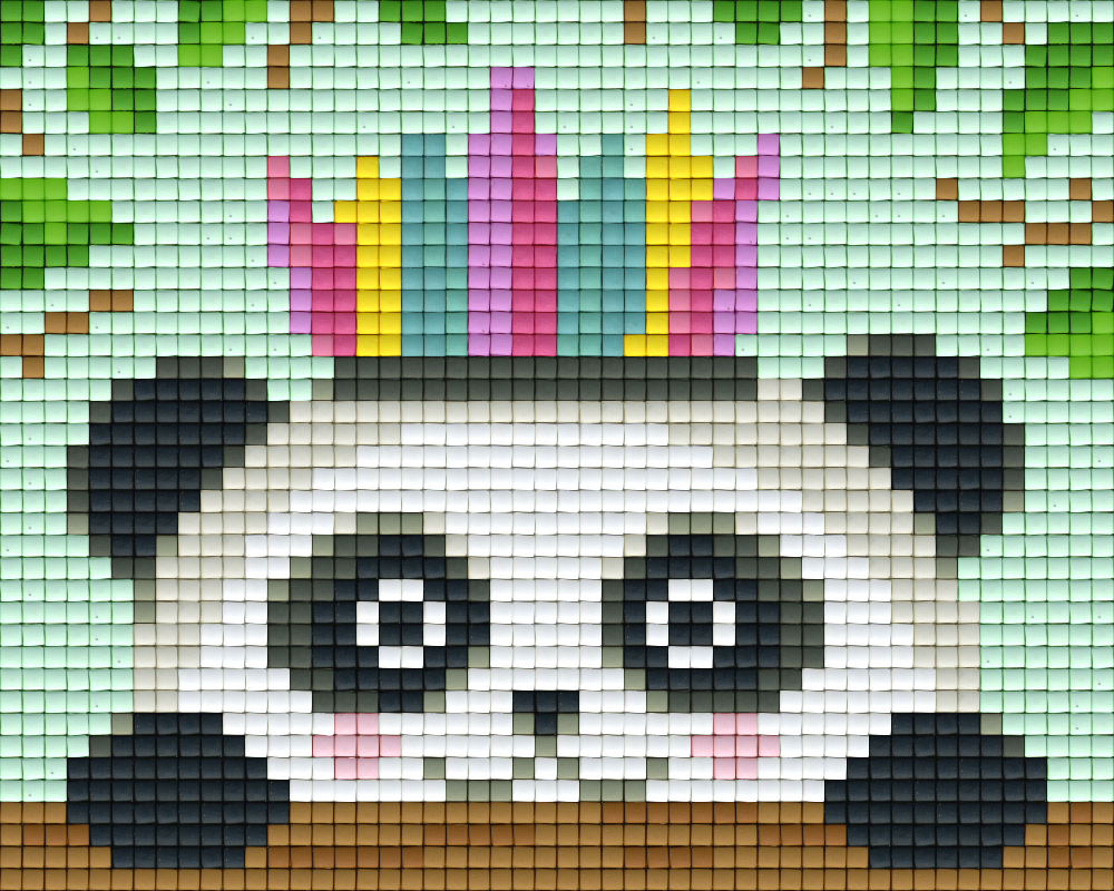 Pixelhobby Klassik Vorlage - Party Panda