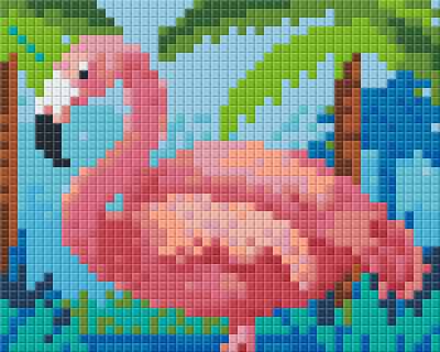 Pixelhobby Klassik Vorlage - Flamingo