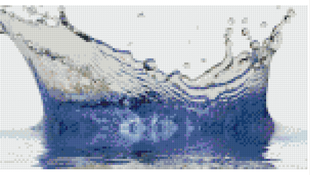 Pixelhobby Klassik Vorlage - Wassertropfen
