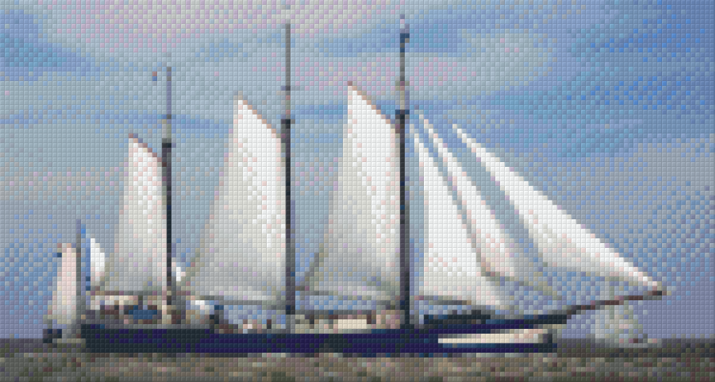 Pixelhobby Klassik Vorlage - Segelschiff