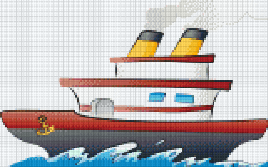 Pixelhobby Klassik Vorlage - Yacht