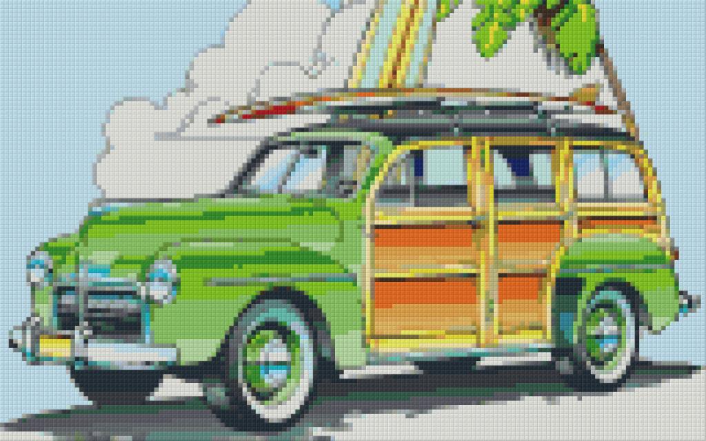Pixel hobby classic template - vintage car
